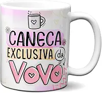 Caneca Feliz Dia Dos Avós Xícara Caneca Exclusiva Da Vovó (Branca)