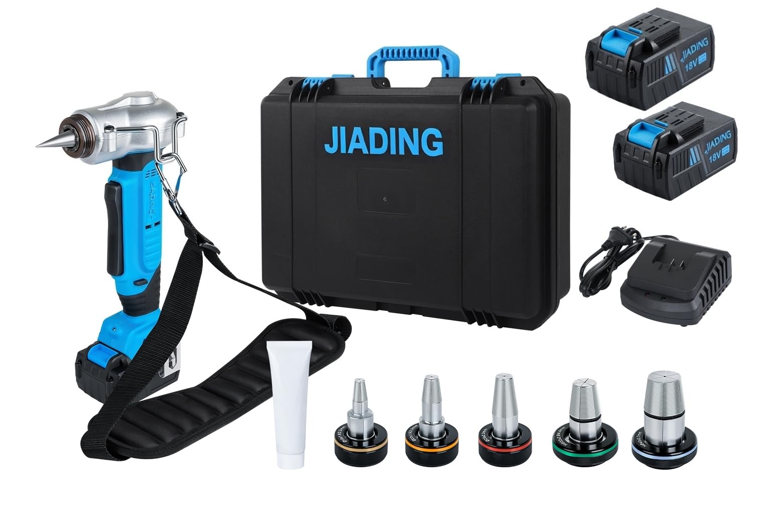 Cordless MAX XR PEX-A Expansion Tool Kit for Pro Expansion Up to 1-1/2", Fits 3/8" to 1-1/2" PEX Tubing,Brushless Motor,Auto-Rotating Head,with 2PCS Battery, Charger, Carrying Case