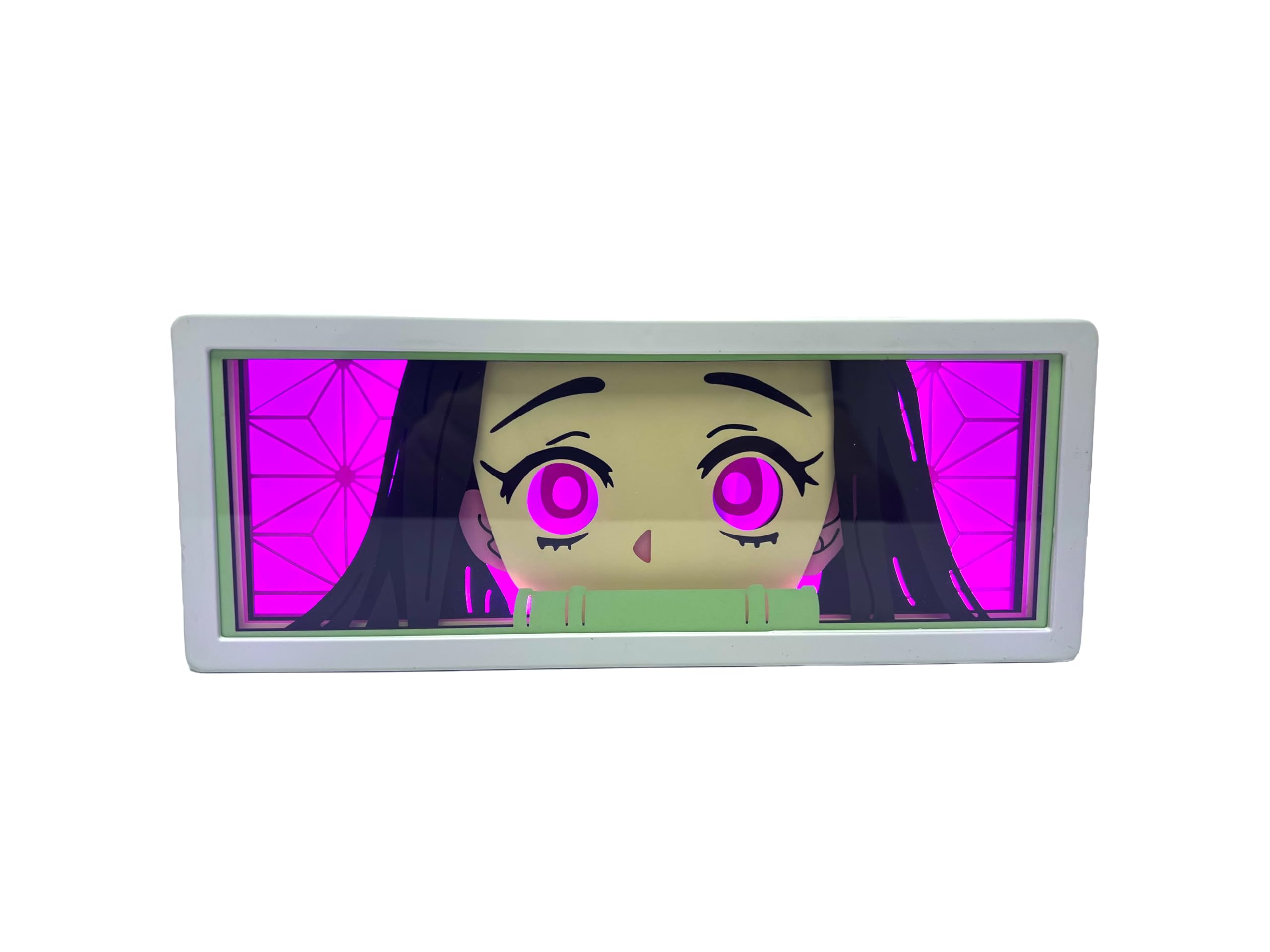 Anime train station Anime 3D Papercut LED Light Box Table Lamp for Anime Enthusiasts Night Light for Room,game room Decor,Birthday Gift,Anime Gift, DEMON S KAMADO NEZUKO