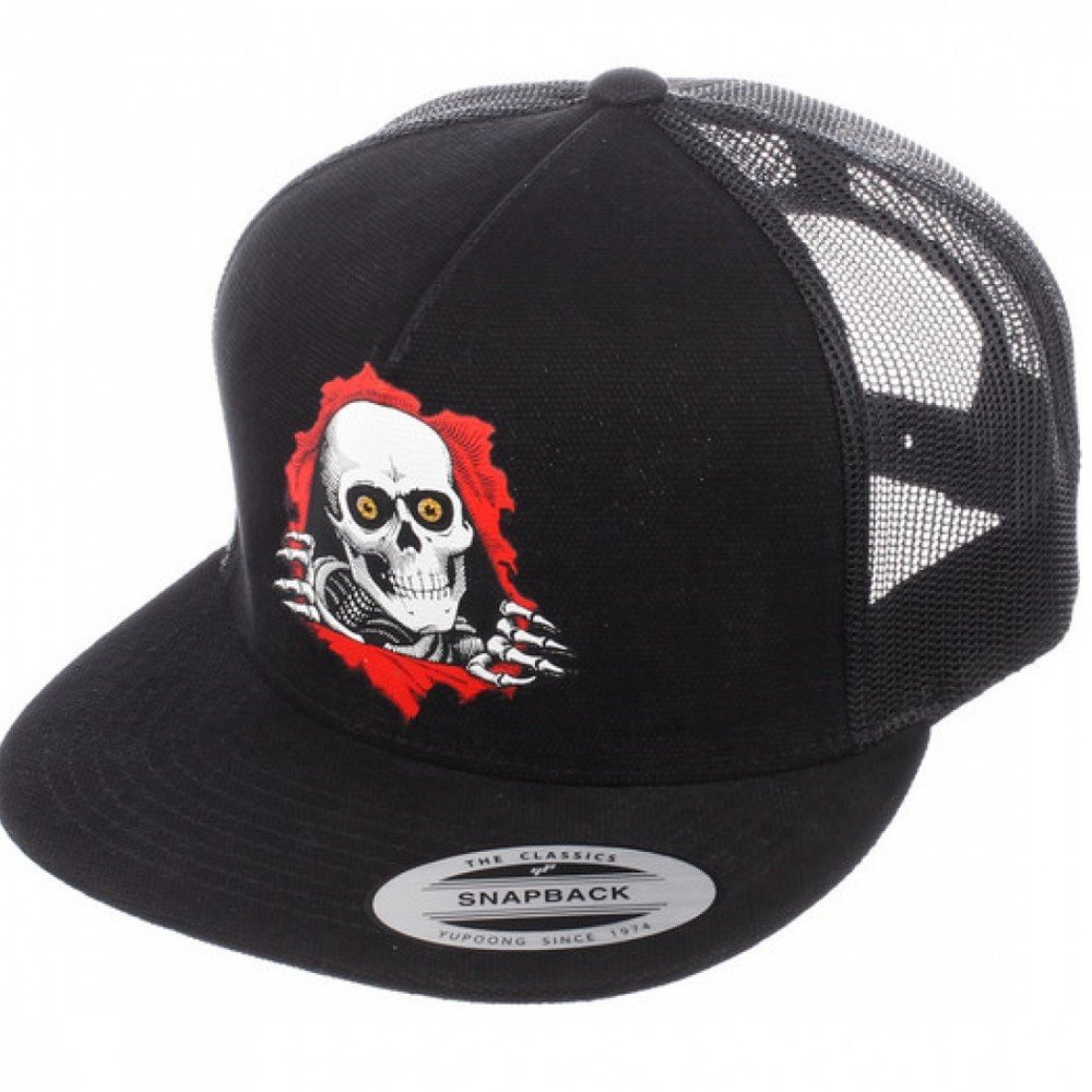 POWELL PERALTA CAP TRUCKER RIPPER BLACK