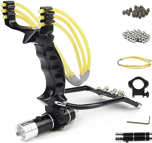 Cooy - Resortera profesional de caza con bandas de lanzamiento resistentes, catapulta de alta velocidad.