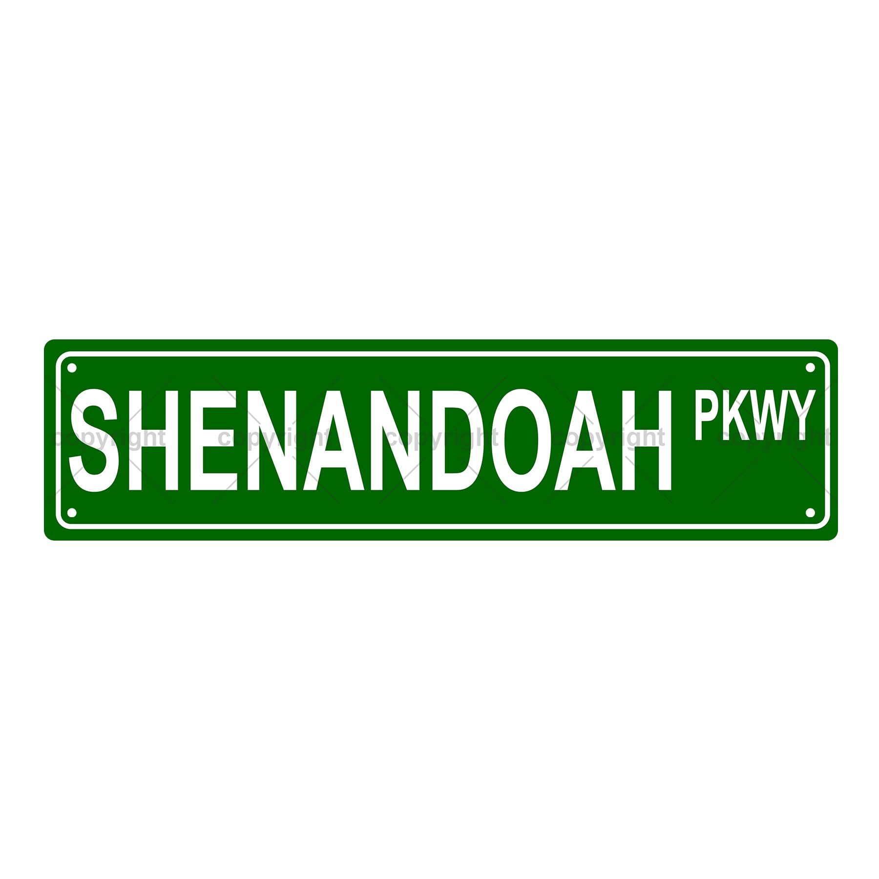 Shenandoah Pkwy National Park Metal Tin Street Sign Bar Cafe Garage Cave Home Room Wall Bathroom Farmhouse Garden Porch Patio Decor, 4X16 Inch