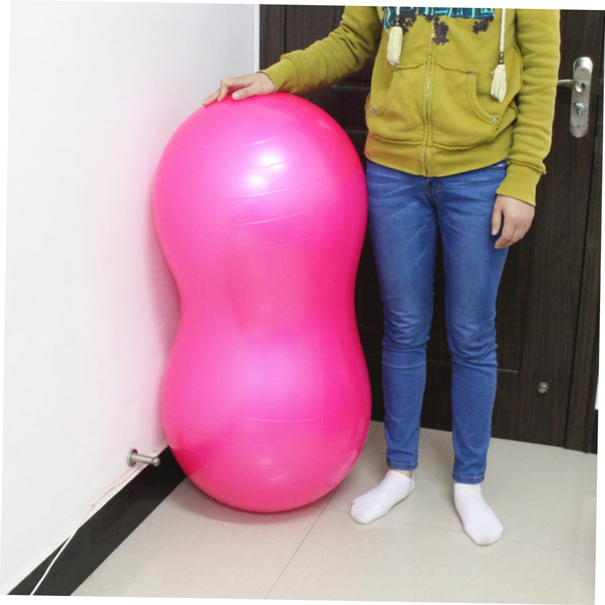 BCOATH Thick Yoga Ball for Home Gym Exercise Balls for Workout Balancer Stability Training Tool