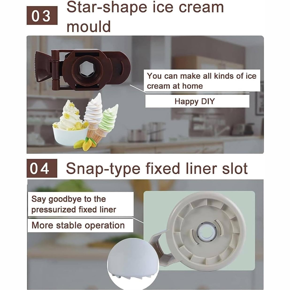 Máquina para Hacer Helados De Servicio Suave, Máquina para Hacer Helados En Casa, Máquinas para Hacer Helados Yogurt Mr Whippy para Cocina DIY Rápidamente: ¡Disfrute De Delicias Caseras!