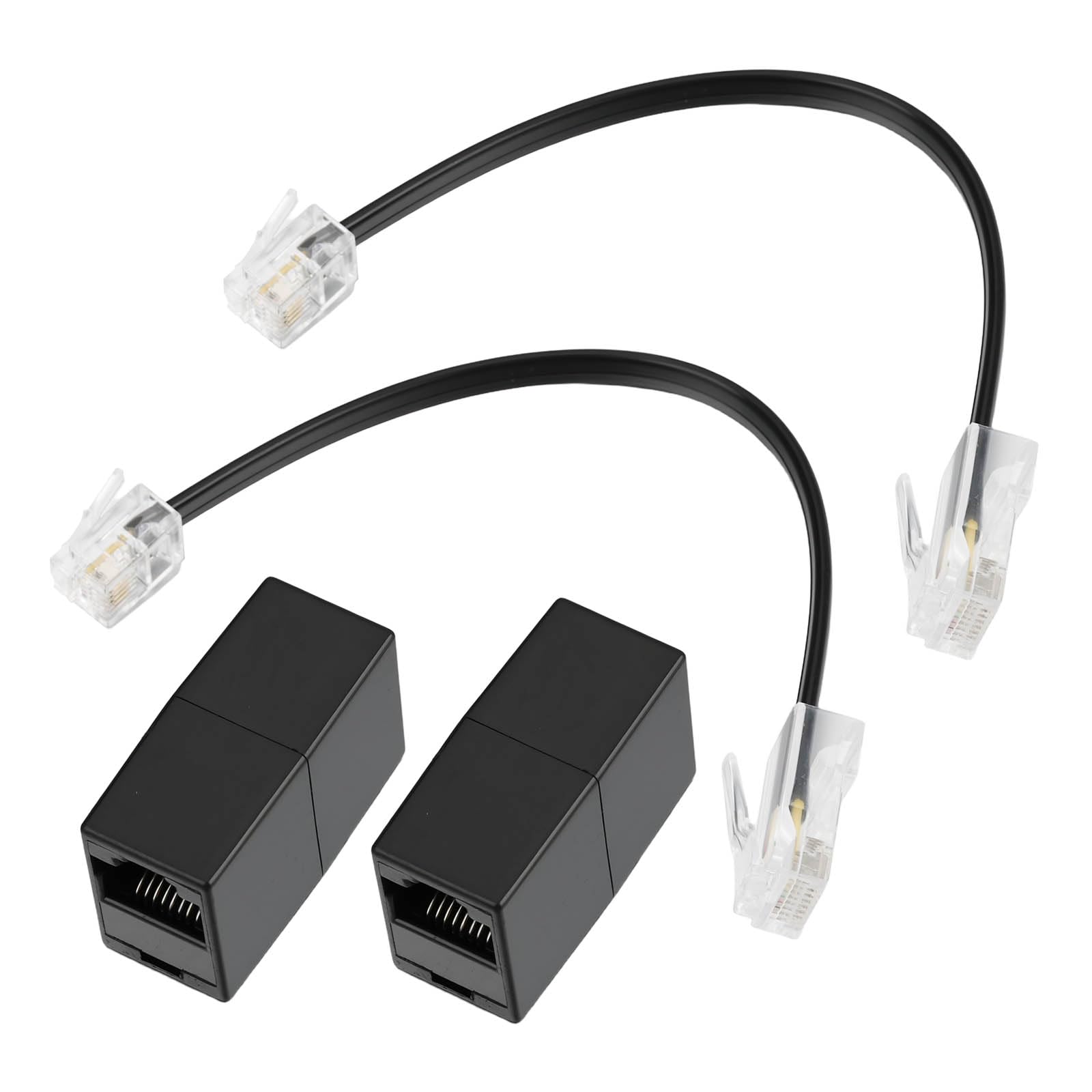 AS Axis Spindleon Cable Adaptador Conversor RJ45 (8P8C) Hembra A RJ11 (6P4C) Macho para Conectar Teléfonos Analógicos Mediante Cable Ethernet.