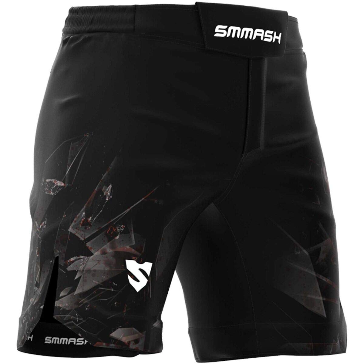SMMASH Pantalones Cortos Hombre para Artes Marciales Kickboxing Boxeo Muay Thai Deportivos De Combate Choker