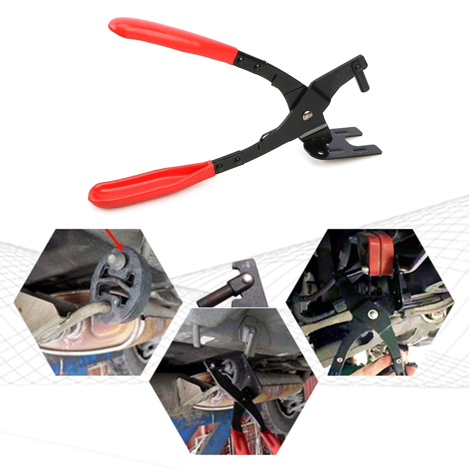 XEGZLH Exhaust Hanger Removal Puller Auto Exhaust Pipe Rubber Pad Tool Special Disassembly Tool