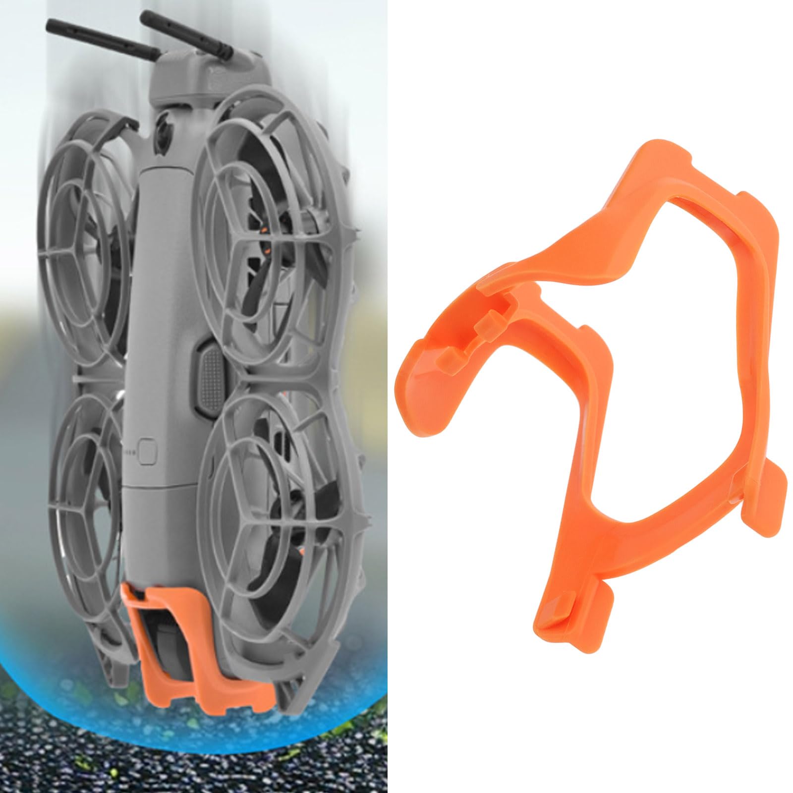 Orange Gimbal Kamera Linse Anti Kollision Schutz Bumper aus abs Kompatibel mit DJI NEO 2