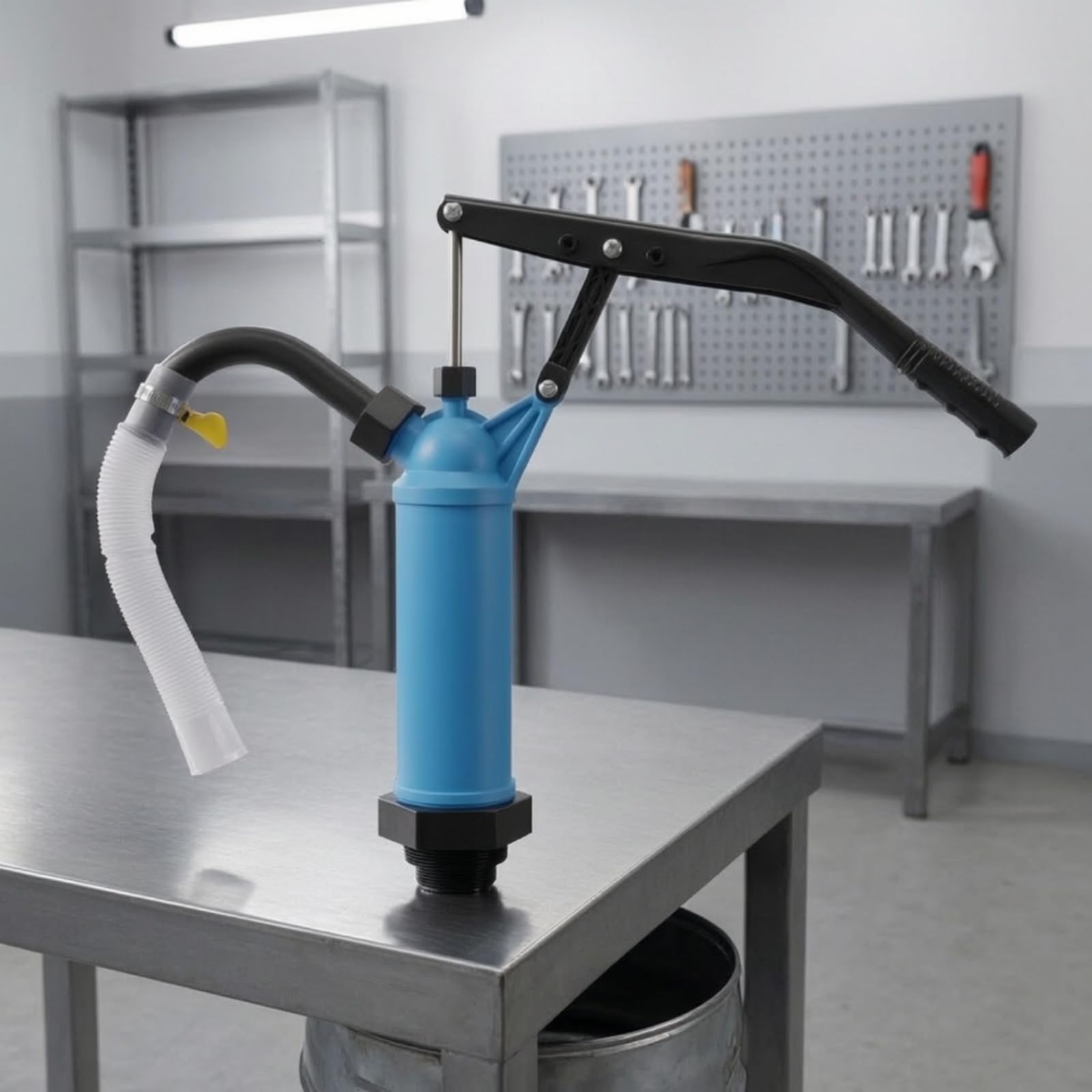 Pompa per Fusti Resistente | Manuale, Telescopico, Pompa per Travaso Liquidi, Officina, Meccanici