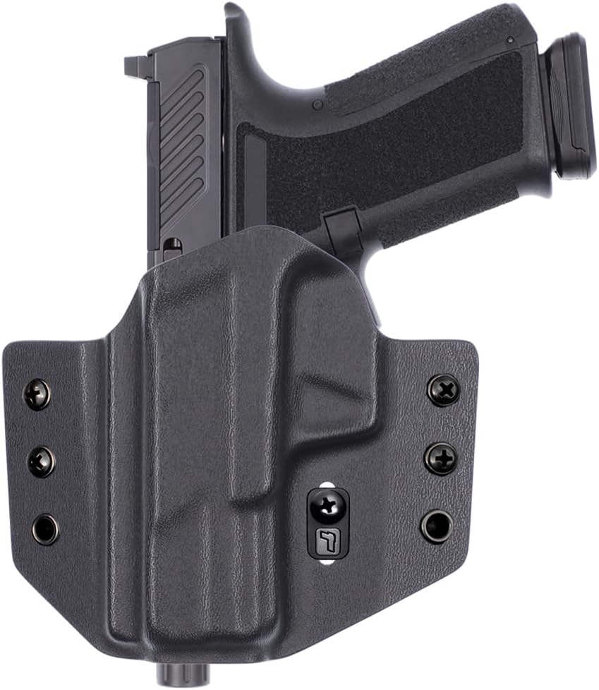 Tulster OWB Contour Kydex Holster in Left Hand fits: Shadow Systems MR920 | Optic Compatible Outside The Waistband Concealed Carry
