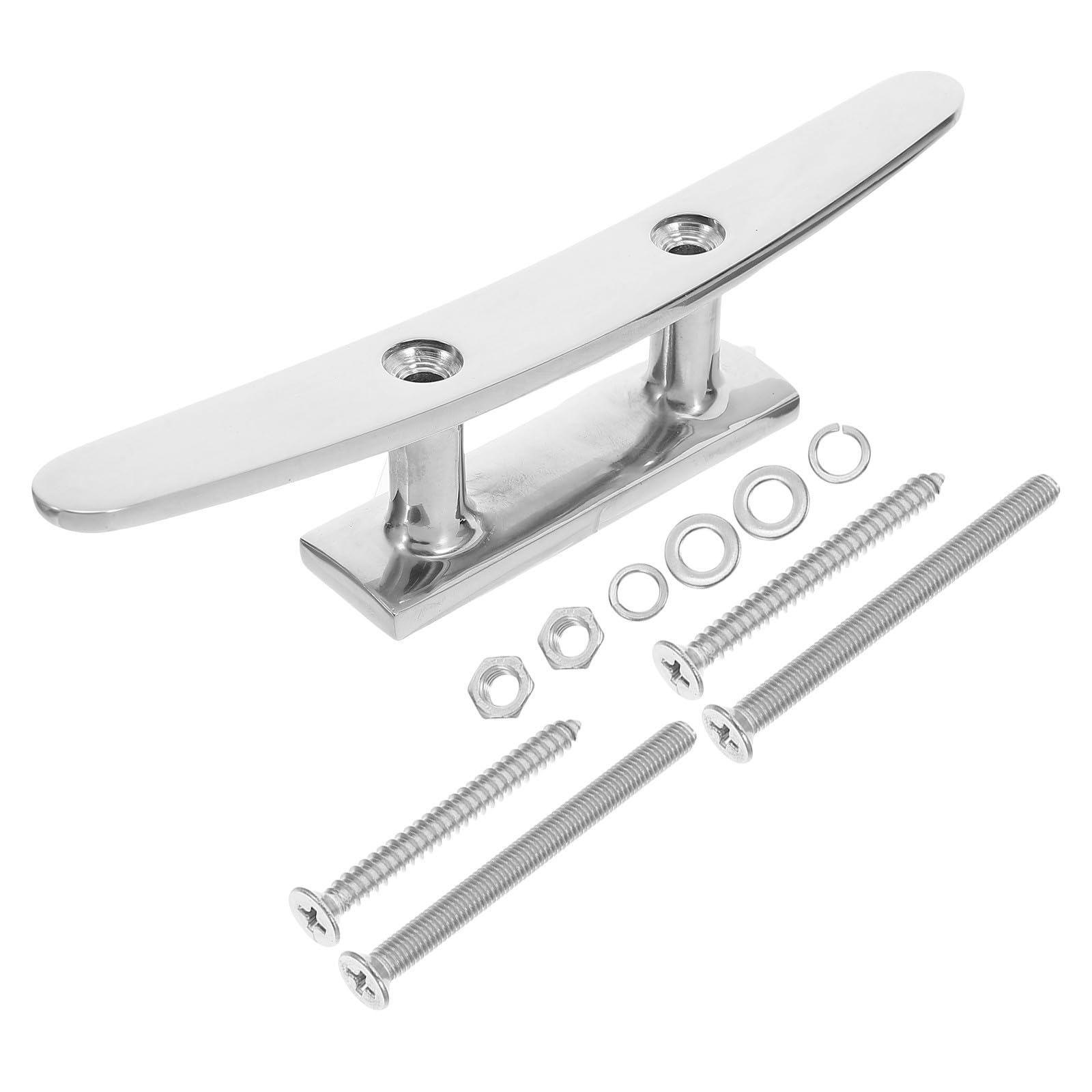 Healeved Bitta di Ormeggio in Acciaio Inossidabile 316 da 6 Pollici Bitta Marina per Barca Kayak e Yacht con Fissaggi M5 Resistenti alla Corrosione Accessorio per Ancoraggio Pontile e