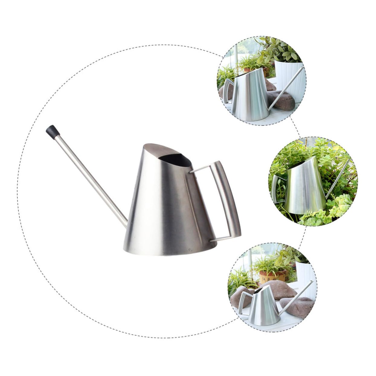 Toddmomy 2piezas Regadera De Inoxidable para De Interior y Exterior Rociador De Jardín y para Mantener La De Flores y