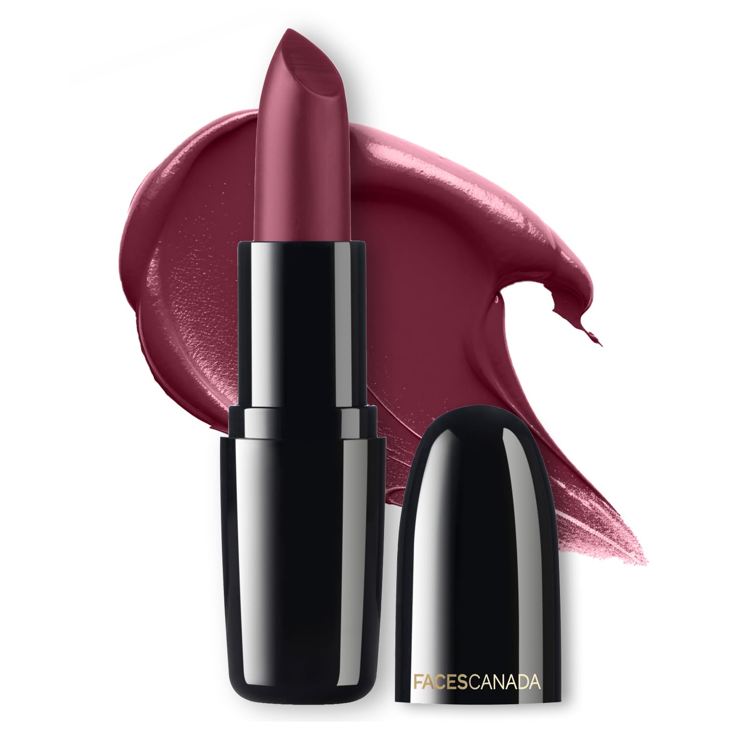 FACESCANADA Weightless Creme Finish Lipstick - Wine Drop (Maroon), 4G Creamy Finish Smooth Texture Long Lasting Rich Color Hydrated Lips Vitamin E, Jojoba Oil, Shea Butter, Almond Oil