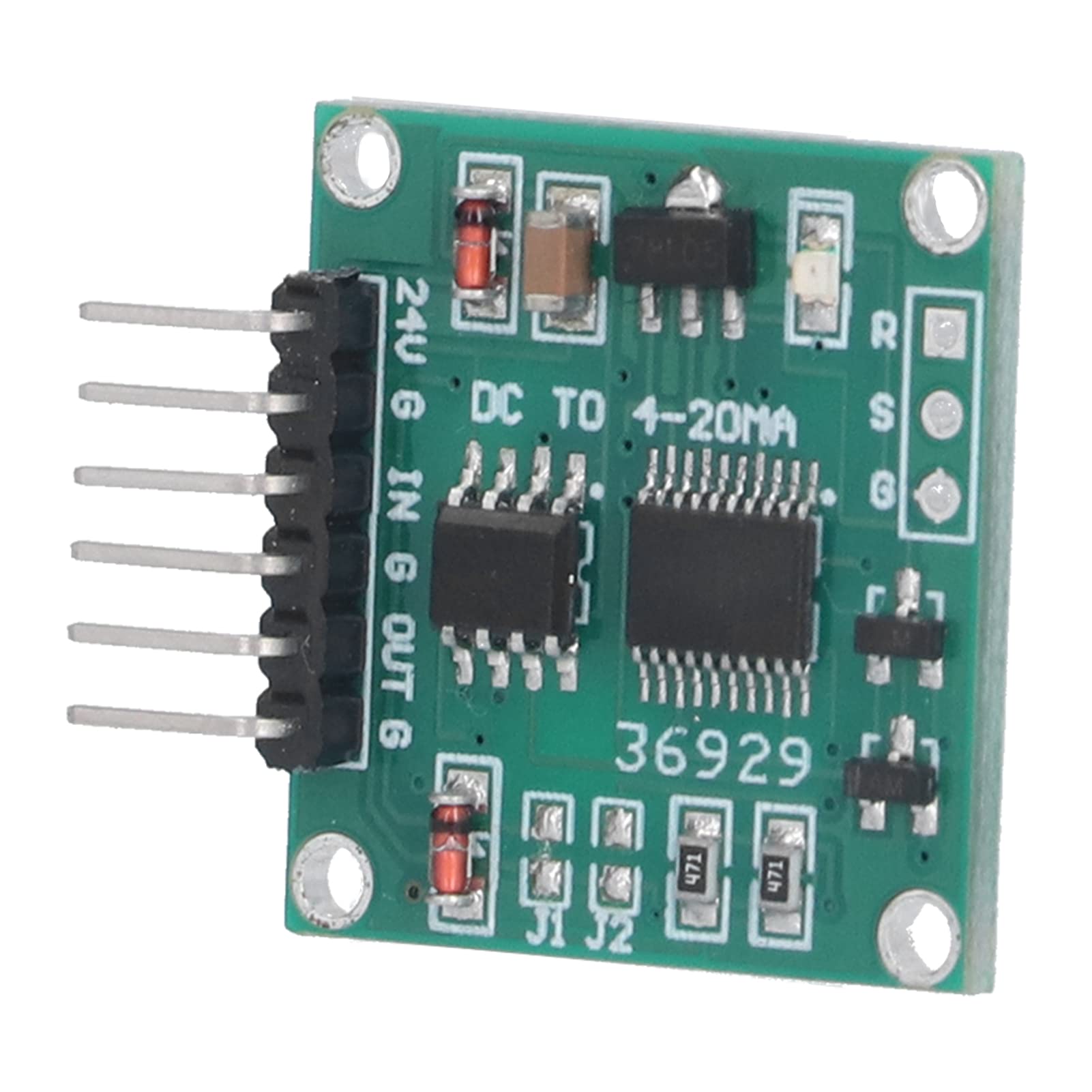 Eujgoov Voltage to Current Module Conversion Conditioning Board with 2 Circuit Conditions for Remote Data Acquisition