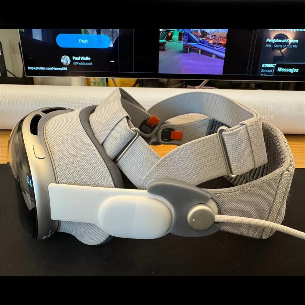 1 Pair Strap Adapters for Vision Pro Modern Solo Knit Top-Strap Adapters Strap, Vision Pro Head Strap Adapter Buckle Accessories (Gray)