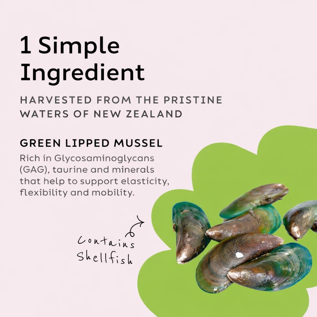 Super Snouts Joint Power 100% Green Lipped Mussels for Dogs & Cats - Dog Joint Supplement Powder Supports Joints, Tendons, Ligaments (2.64 oz)