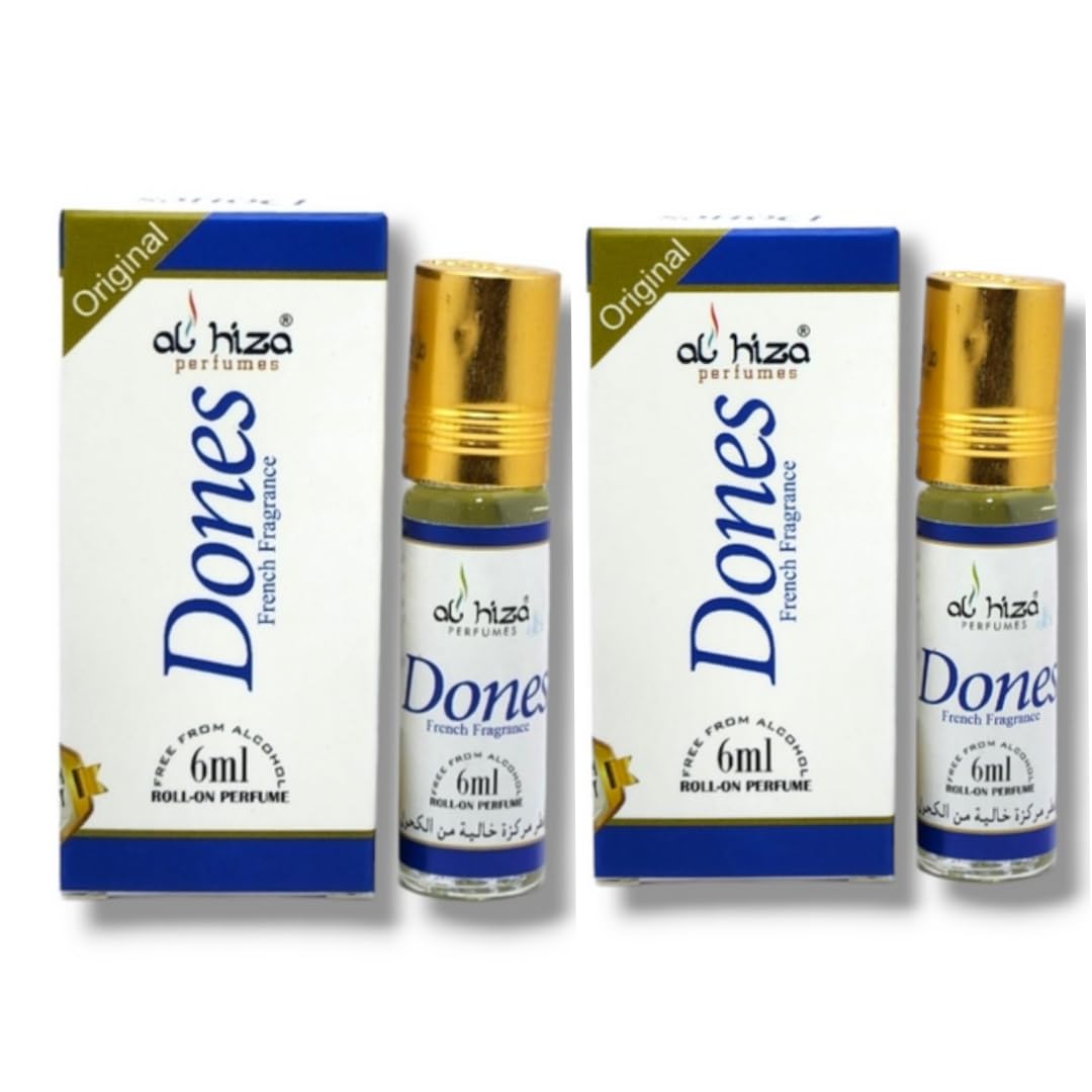Al-Hiza perfumes - Roll on perfume 6ml - Dones (Pack of 2)