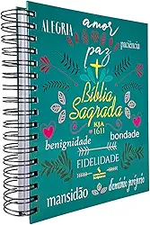 Bíblia de Anotações King James Atualizada | Textos Coloridos | Capa Dura Espiral - Dons do Espírito