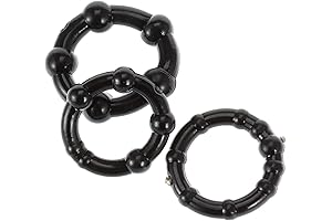 3 Buah Cincin Penis Manik-manik Silikon Cincin Penis Penunda Ejakulasi