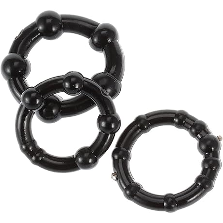 3 Buah Cincin Penis Manik-manik Silikon Cincin Penis Penunda Ejakulasi