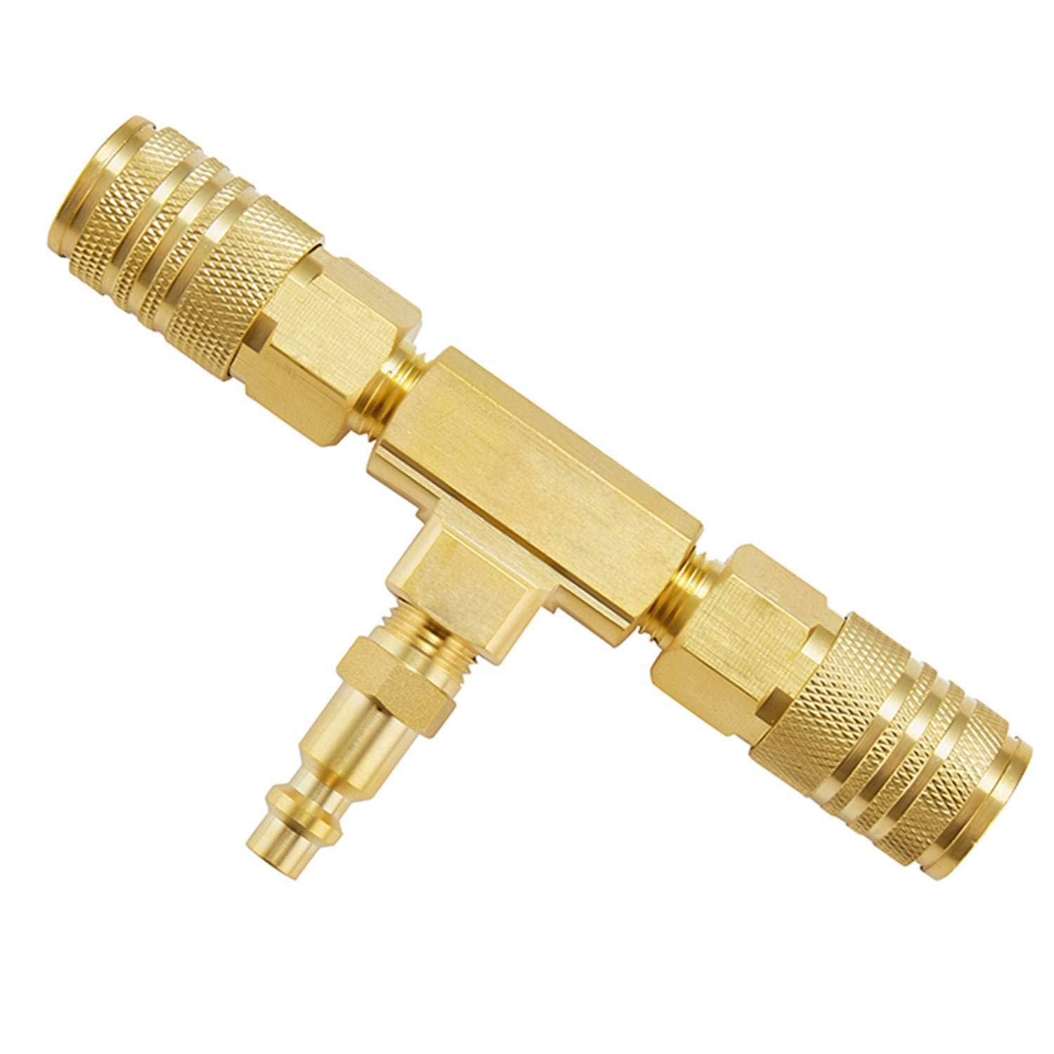 Buy Minimprover 2Way TStyle Air Mainfold with 1/4" Male Brass VStyle