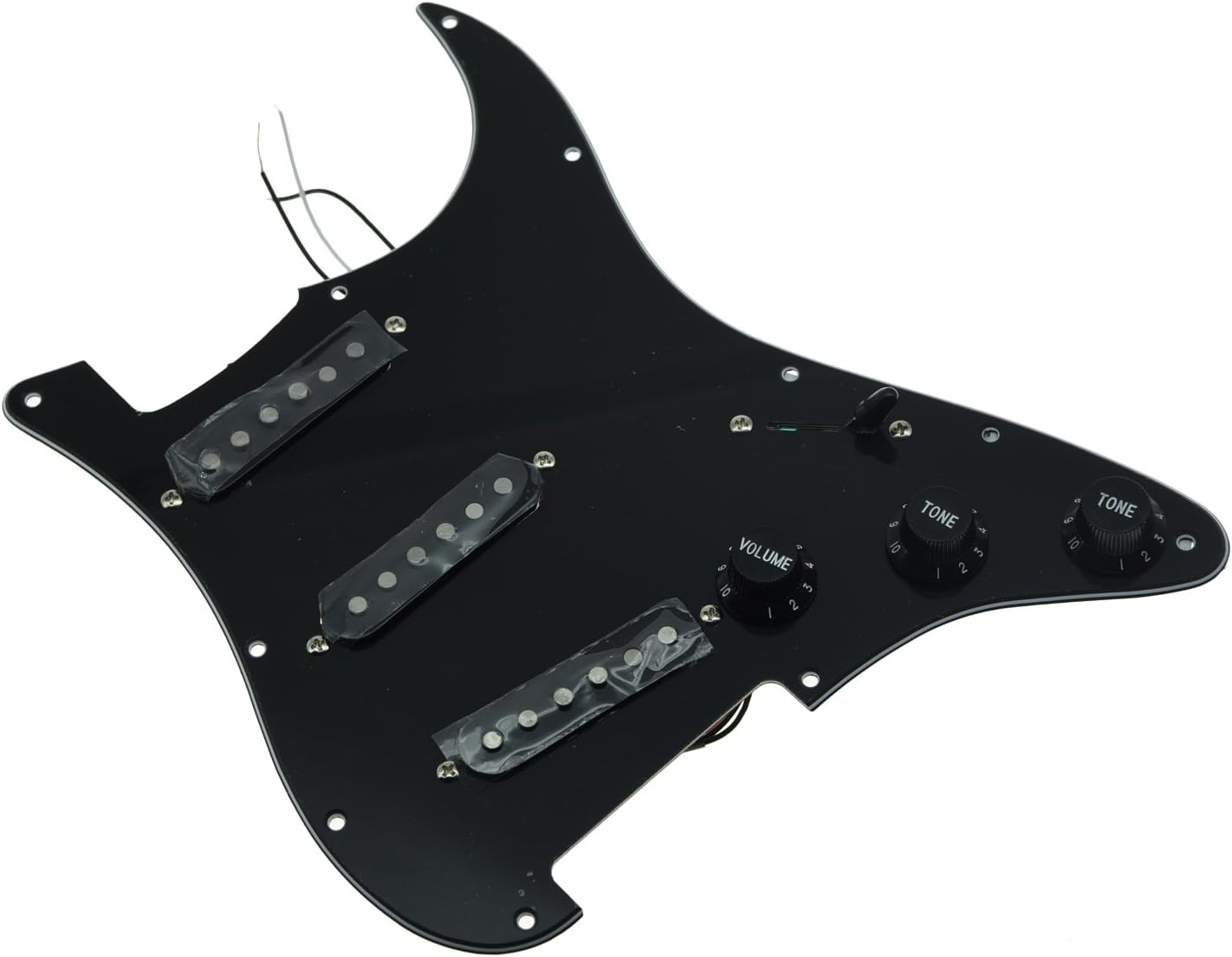 KAISH Loaded Strat Pickguard Pre-wired ST SSS Pickguard with Alnico Pickups Mint Green