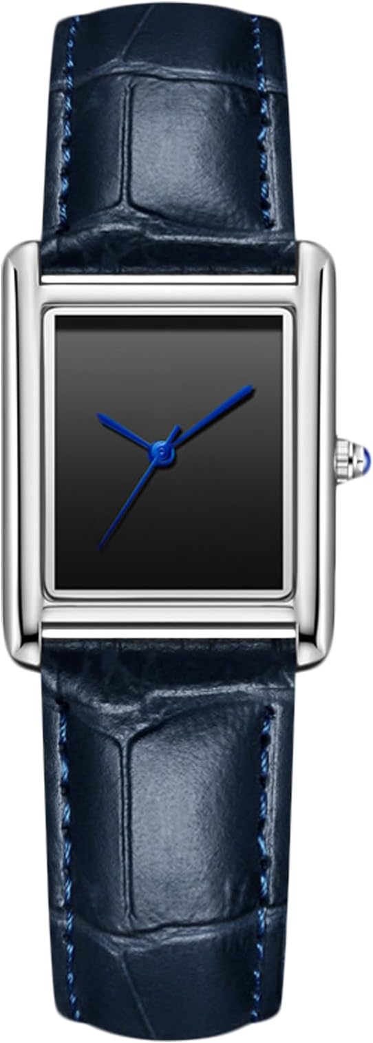 Unisex Watch Valentines Couple Pair Quartz Watches Rectangular Wristwatch for Men Women Leather Strap Watch Roman Numeral Wristwatches