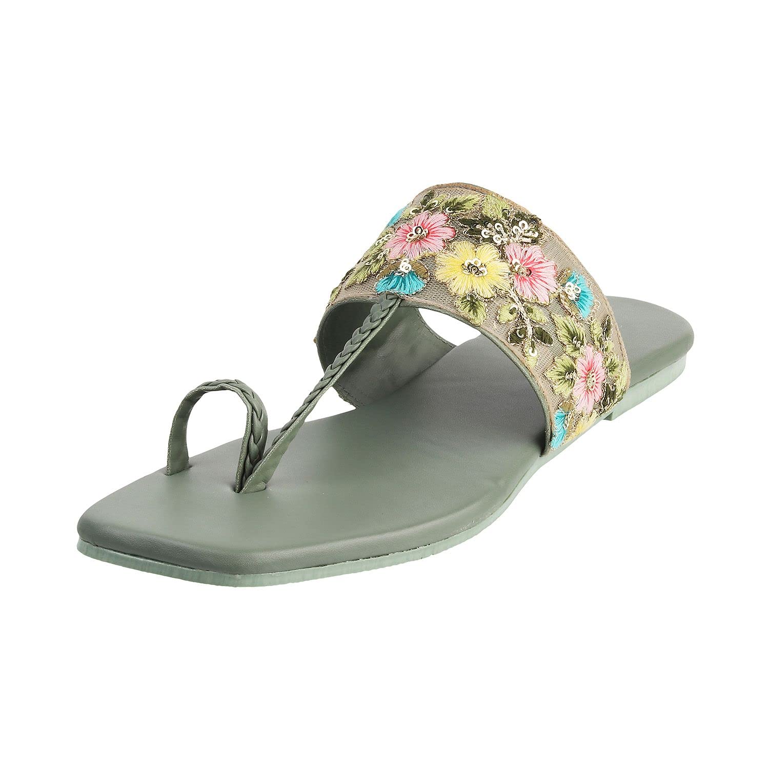 See full amazon price history chart for Mochi Women Green Synthetic Leather Kolhapuri Chappal UK/4 EU/37 (32-73) Mochi Women Green Synthetic Leather Kolhapuri Chappal UK/4 EU/37 (32-73) (B0BM7X26JN) Amazon Price History, Amazon Price Tracker