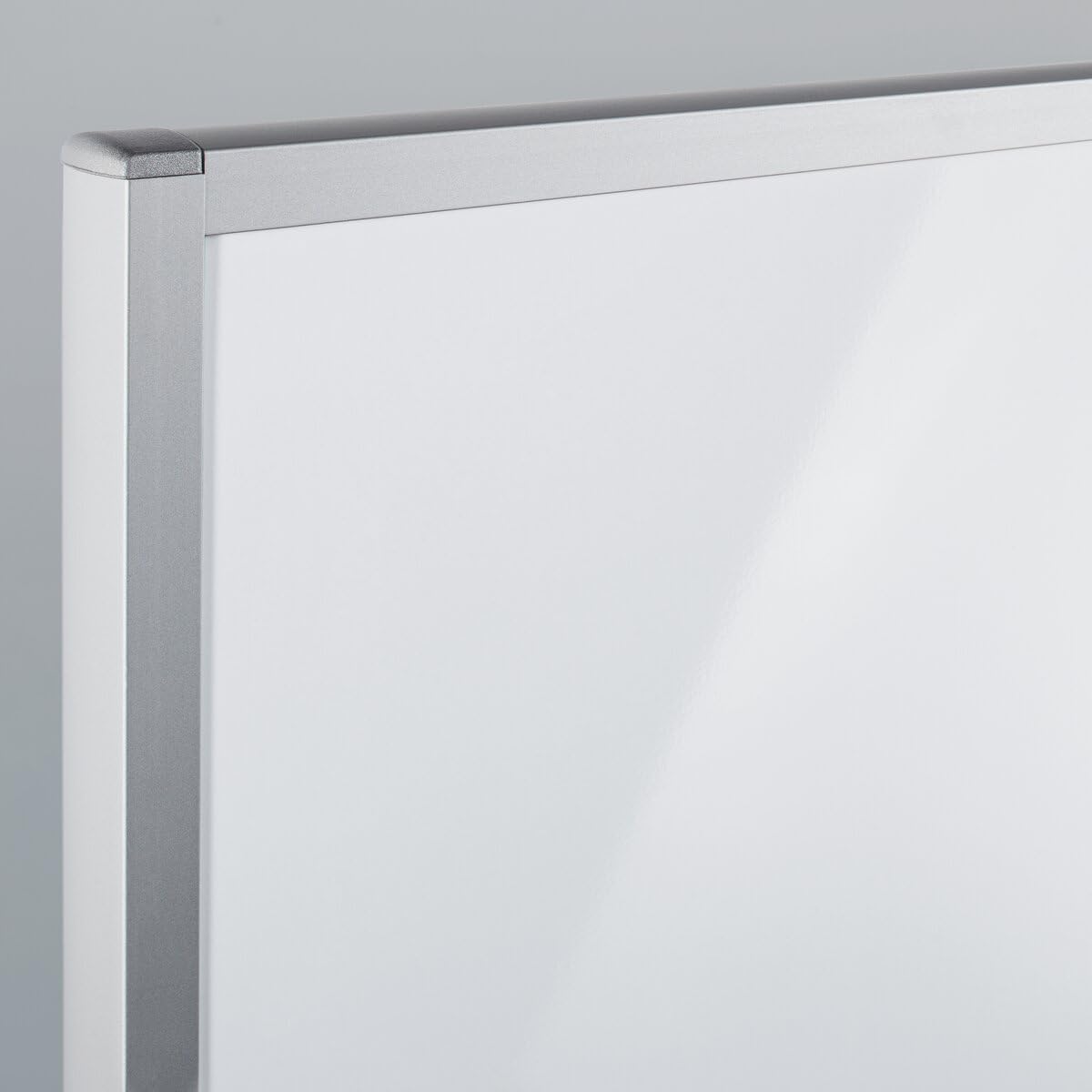 SIGEL Meet up Whiteboard mobil 90x180 cm magnetisch silber