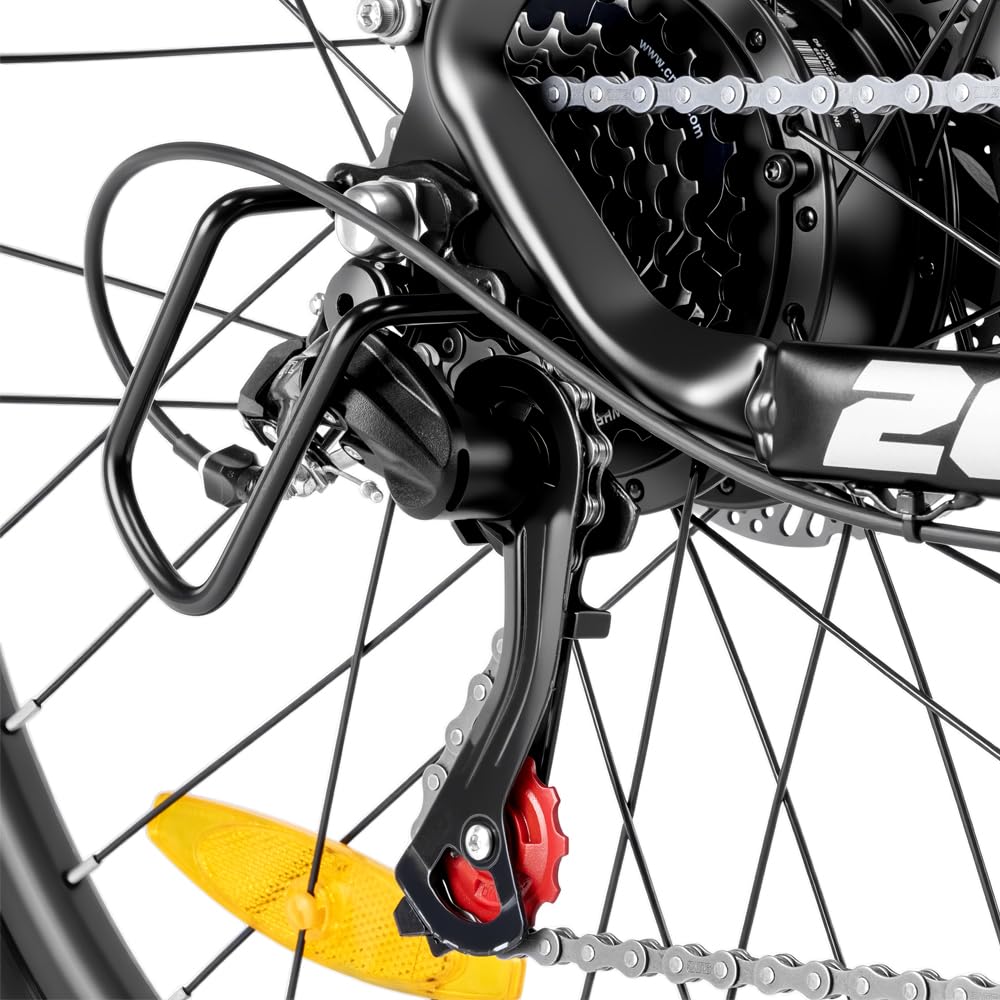 7-biegowa tylna przerzutka do roweru elektrycznego | Kompatybilny z 6/7 biegów, nadaje się do rowerów elektrycznych, z tarczą hamulcową tarczową, wytrzymała konstrukcja