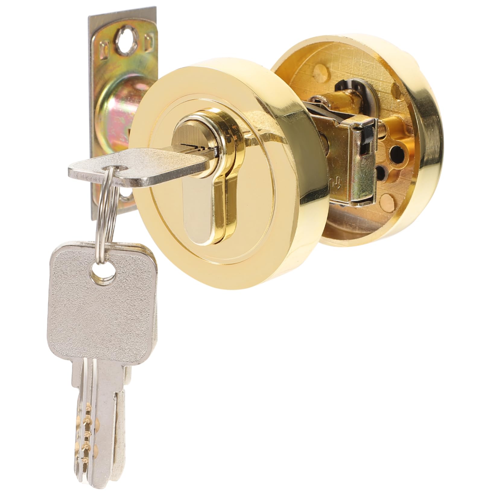 Cerraduras de cerrojo para puertas de dormitorio de zinc color dorado