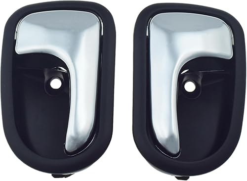 Miniatura 5 de Par de manijas de puerta interiores izquierda y derecha cromadas para Mazda Protege 626 Ford Activa Liata Tierra