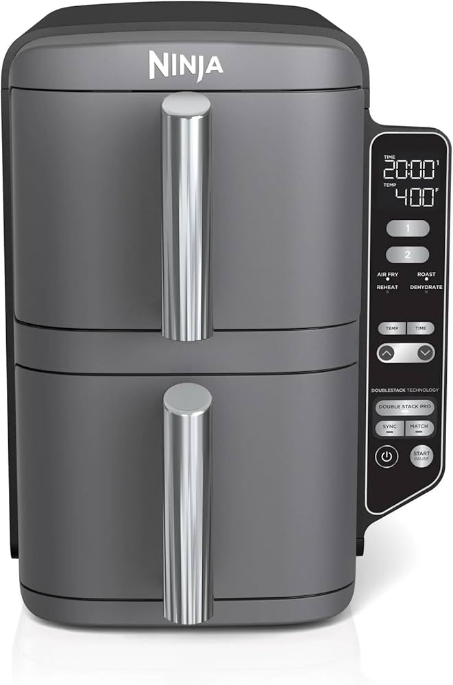 Amazon.com: Ninja SL400 DoubleStack XL 2-Basket Air Fryer, Cooks 4 Amazon.com: Ninja SL400 DoubleStack XL 2-Basket Air Fryer, Cooks 4