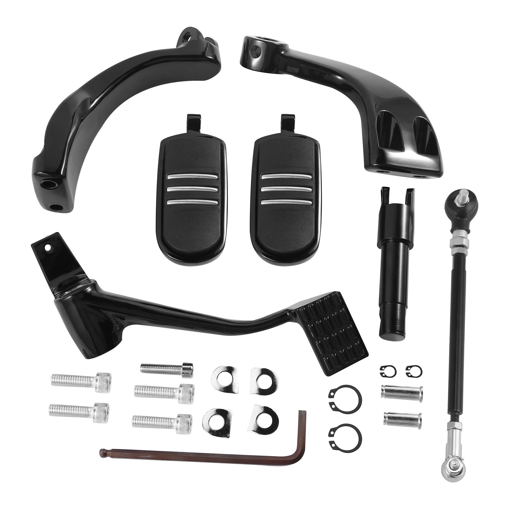 【ハーレー純正】ミッドコントロールキット,アイアン1200 カスタム～竹澤編～】キジマ製、ミッドコントロールキッド！装着