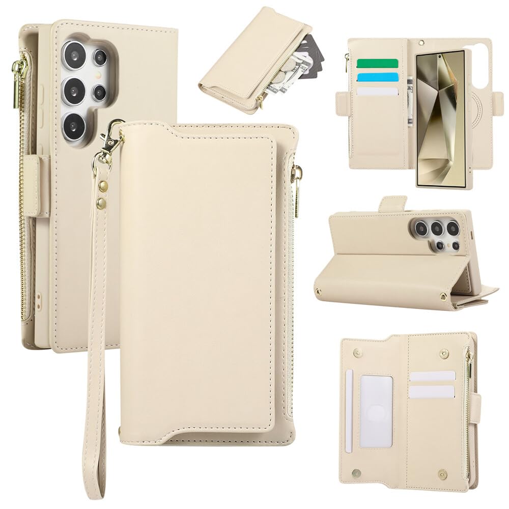 Coque magnétique cuir Samsung S23 FE amovible anti-choc - 8