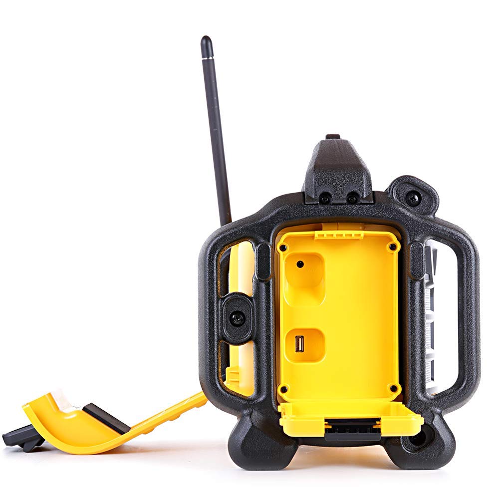 DeWalt DCR017-QW - Radio para obras, batería/cable, con función de carga, batería Li-Ion