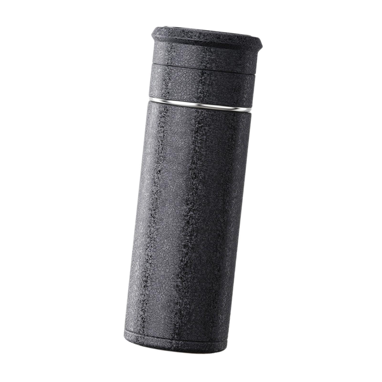 Botella Térmica con de Té de 500 Ml. Botella de Agua Térmica Portátil. Vaso Térmico para Té, Ideal para El Hogar Y Los Viajes Diarios, Grieta de Hielo Negra, tal como se describe