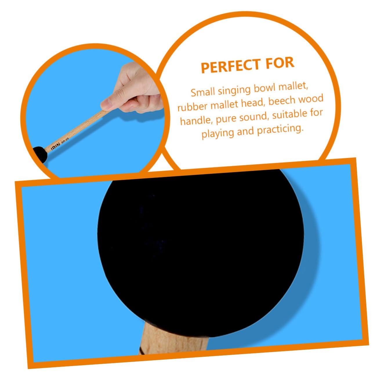 Toyvian 8stücke Schlagzeugstöcke Holzgriff Für Percussion-instrumente Und Steel Tongue Drum Robust Und Langlebig Für Anfänger Und Profis