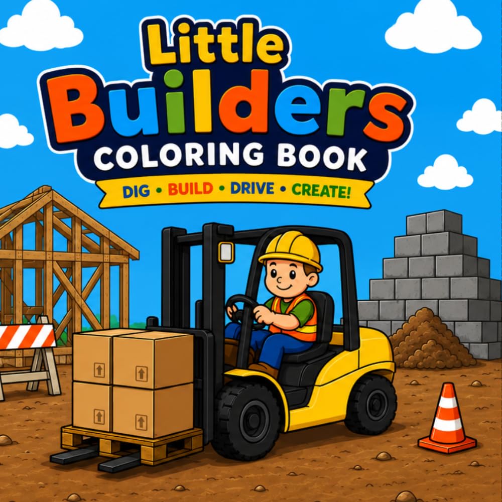 Little Builders Colouring Book -
