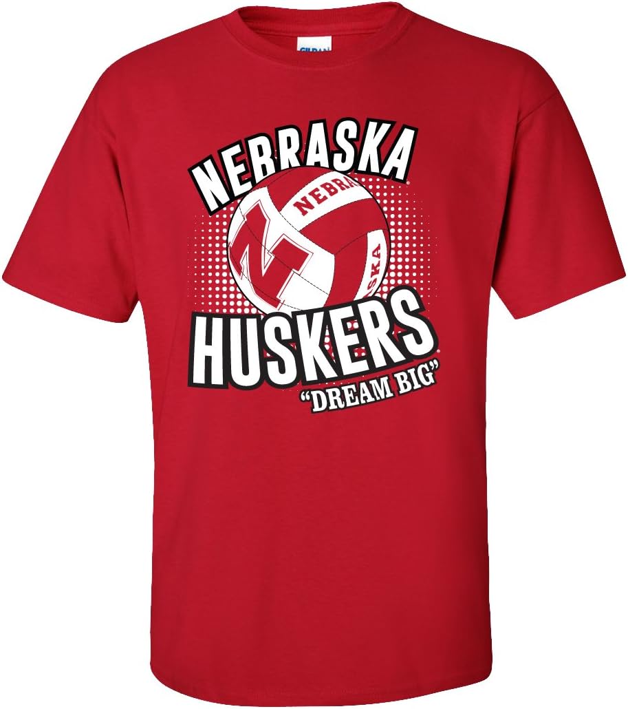 CornBorn Nebraska Volleyball T-Shirt - Huskers Volleyball Dream Big Shirt