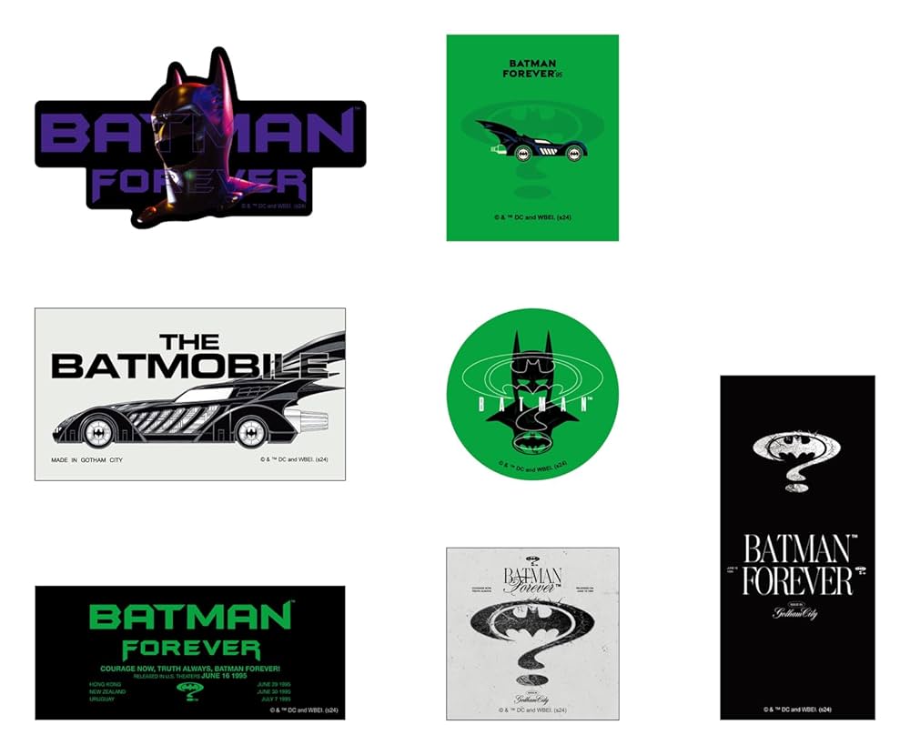 バットマンフォーエヴァー　海外版　ステッカー 85枚　ボックス付き Amazon.com: Batman 85th Anniversary Sticker Set (Batman