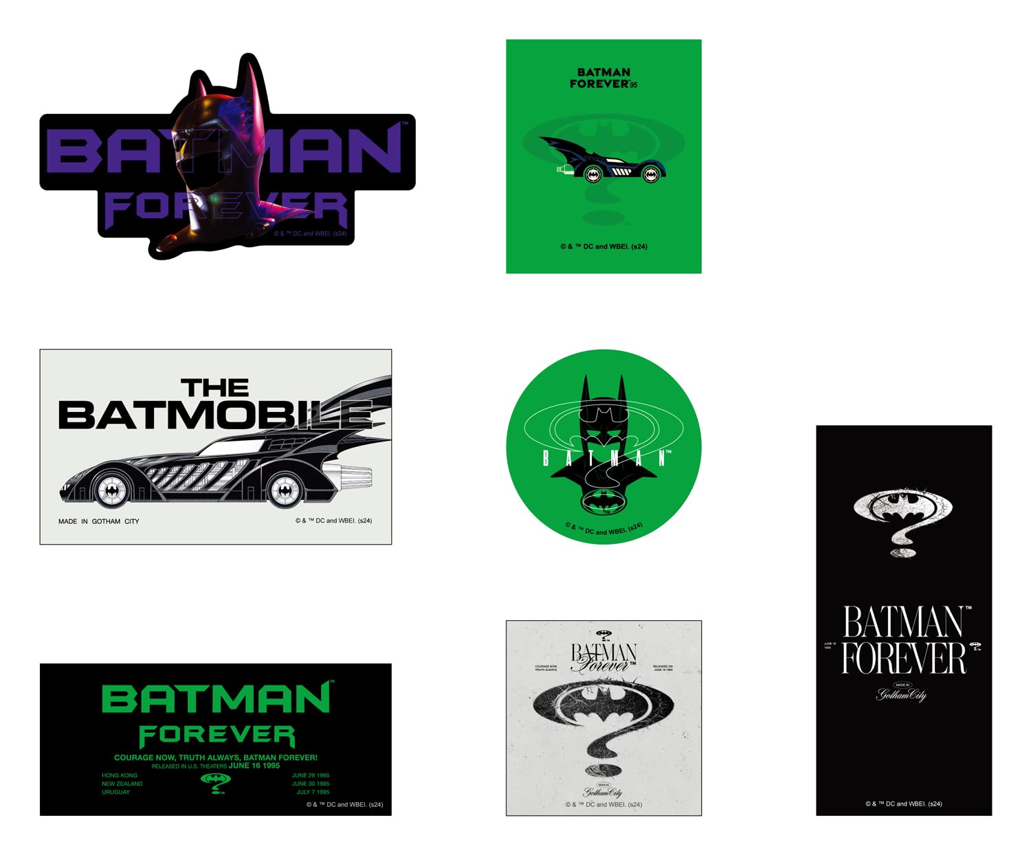 Amazon | バットマン85周年 ステッカーセット(BATMAN FOREVER) IS1049