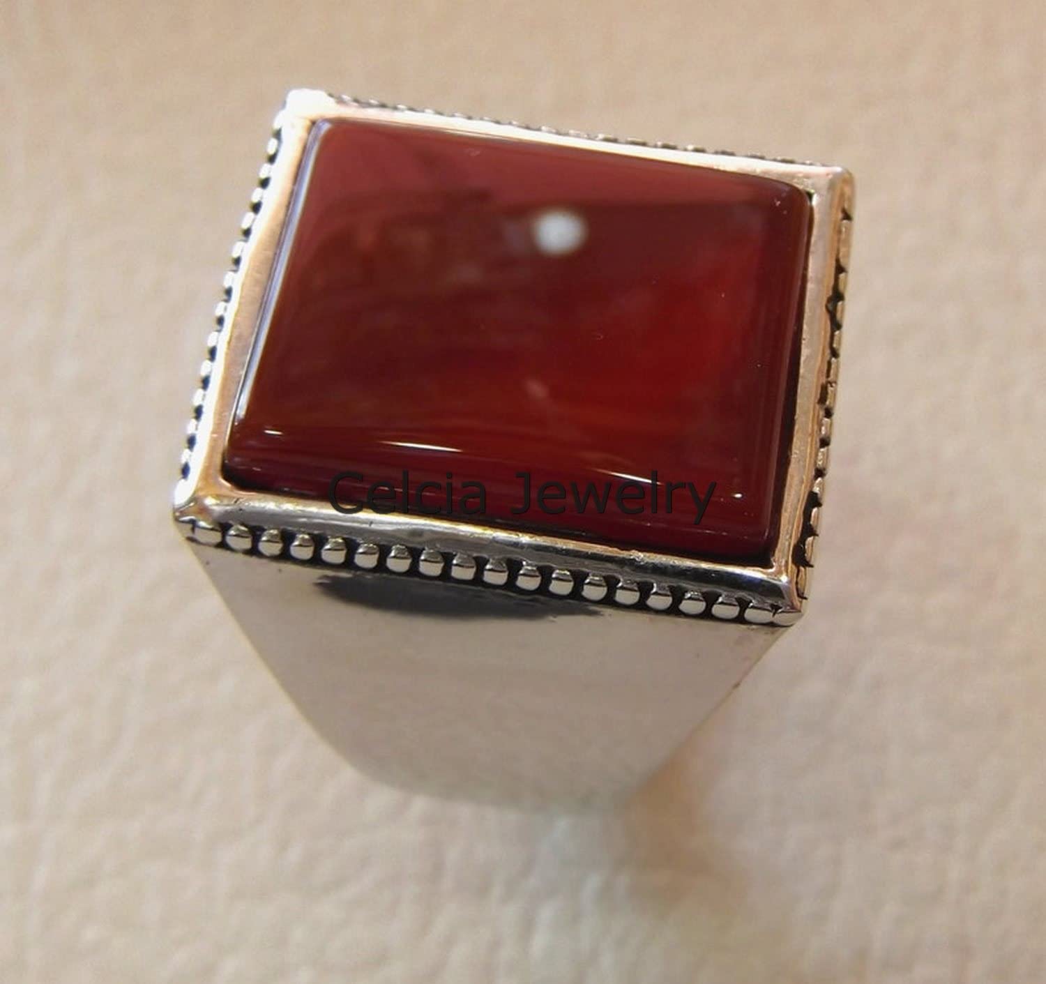 Rechteckiger flacher Ring aus natürlichem Edelstein, atemberaubender Ring, Statement-Ring, ultimativer Ring, exklusiver Ring, perfekter Ring, entzückender Ring, Vatertagsgeschenke