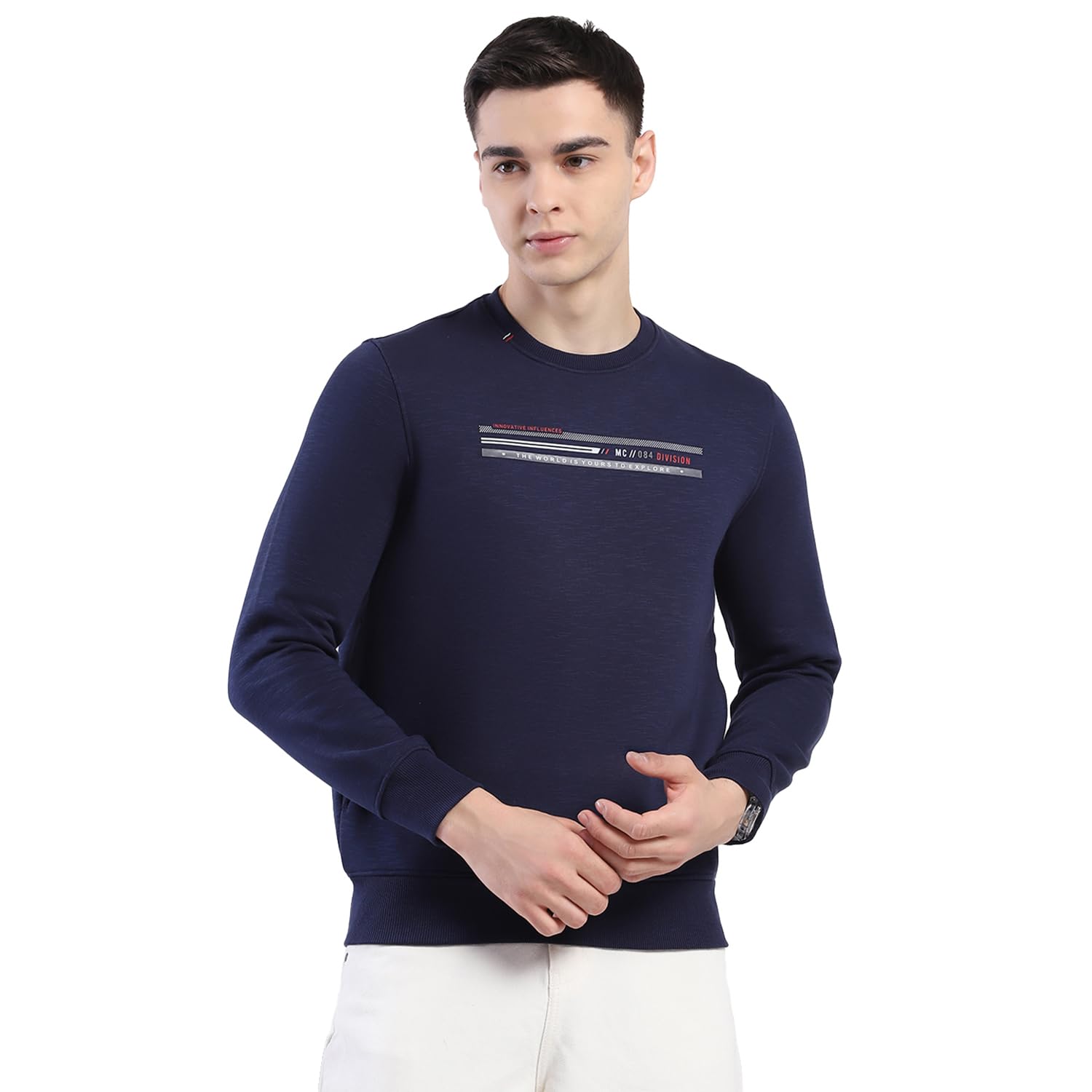 monte carlo Men Regular Fit Solid Pattern Round Neck Pull On Full Sleeve Winter Sweatshirt|Warm and Comfortable Sweatshirt | Winter wear Sweatshirt for Men's (Pack of 1)-picture-20