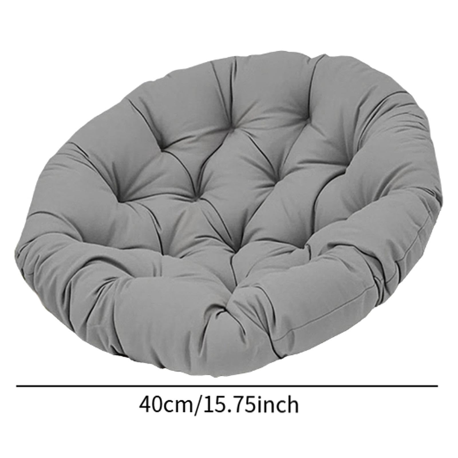 Cojín para Silla Colgante, cojín para Asiento de Exterior, para Silla Columpio Multiusos para Interior y Exterior, Gris