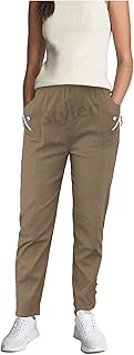 URBAN STITCH Trouser for Women UK Casual Full Length Elasticated High Waist Pants with Stretch Light Weight Summer Straight fit Ladies Bottoms