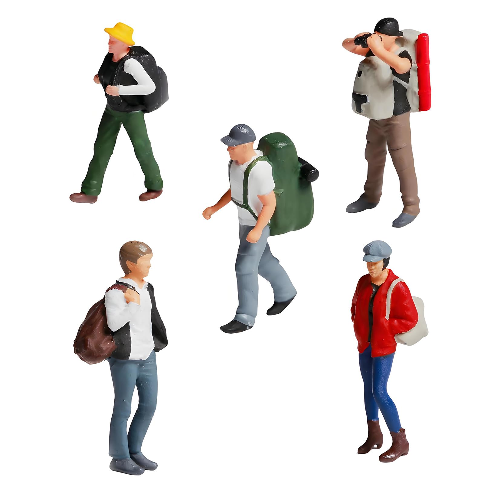 Resina miniature scene alpinismo, A Set Of Five People