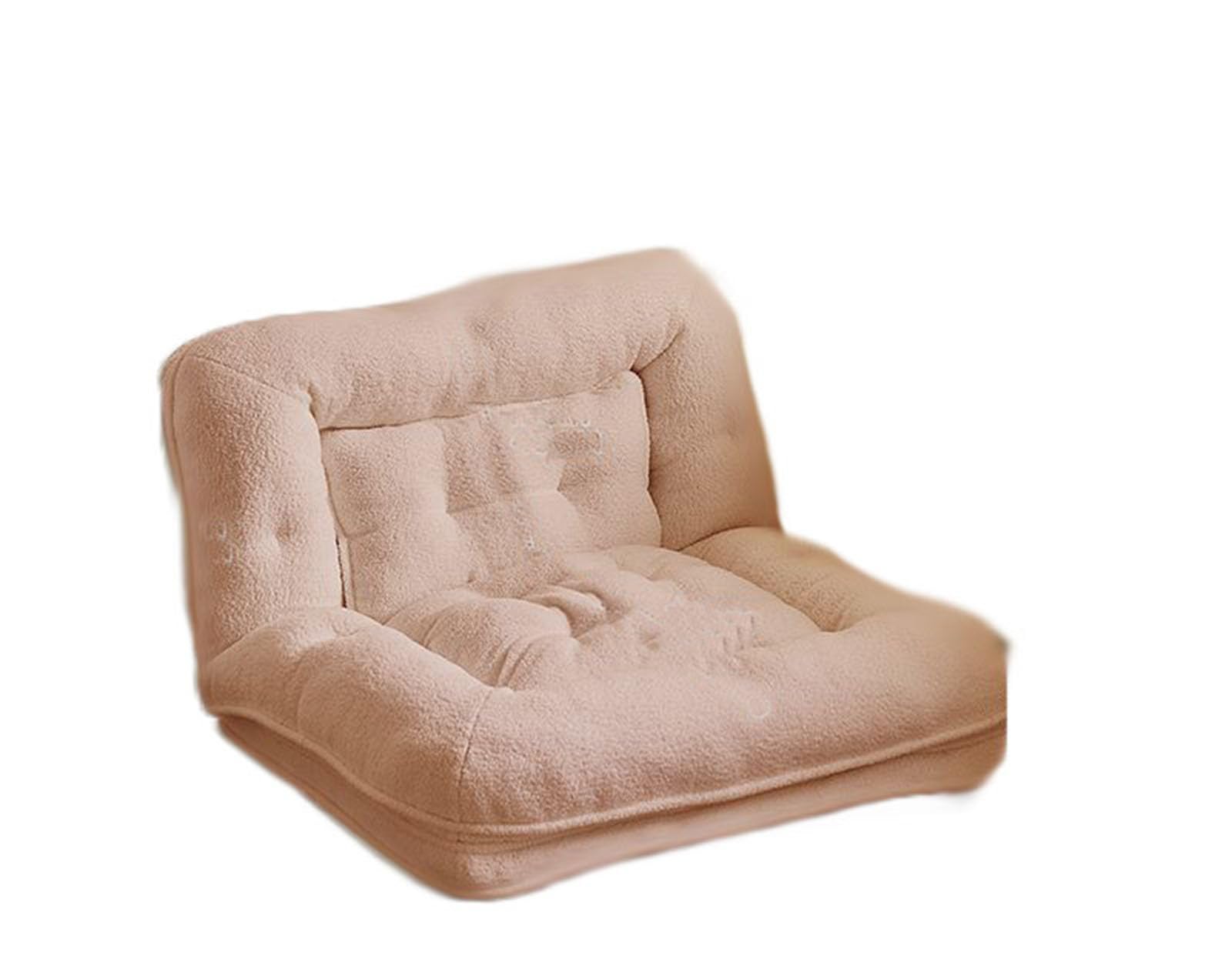 LULUMAIC Sofá Perezoso Plegable Cama grande para Perros Humanos para Personas, Adultos y Mascotas Cama para Perros de tamaño Humano de Piel de Lujo para Personas (Rosa 145 * 85 cm)