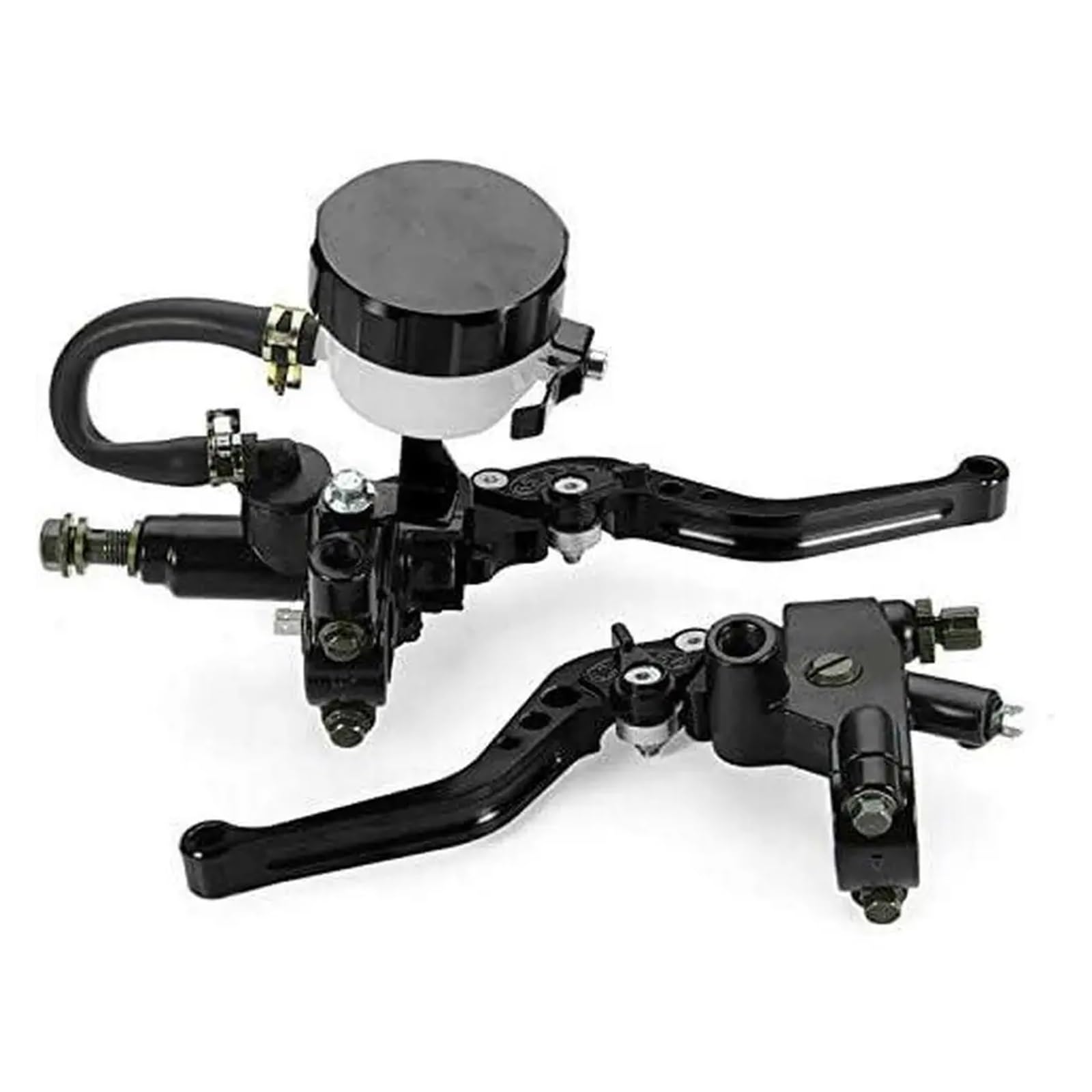 YWQJIOPM Motorcycle Brake Clutch Lever 2PCS 22mm Motorcycle Clutch Brake Master Cylinder Reservoir Levers Kit Fluid Reservoir Set Brake Clutch Levers