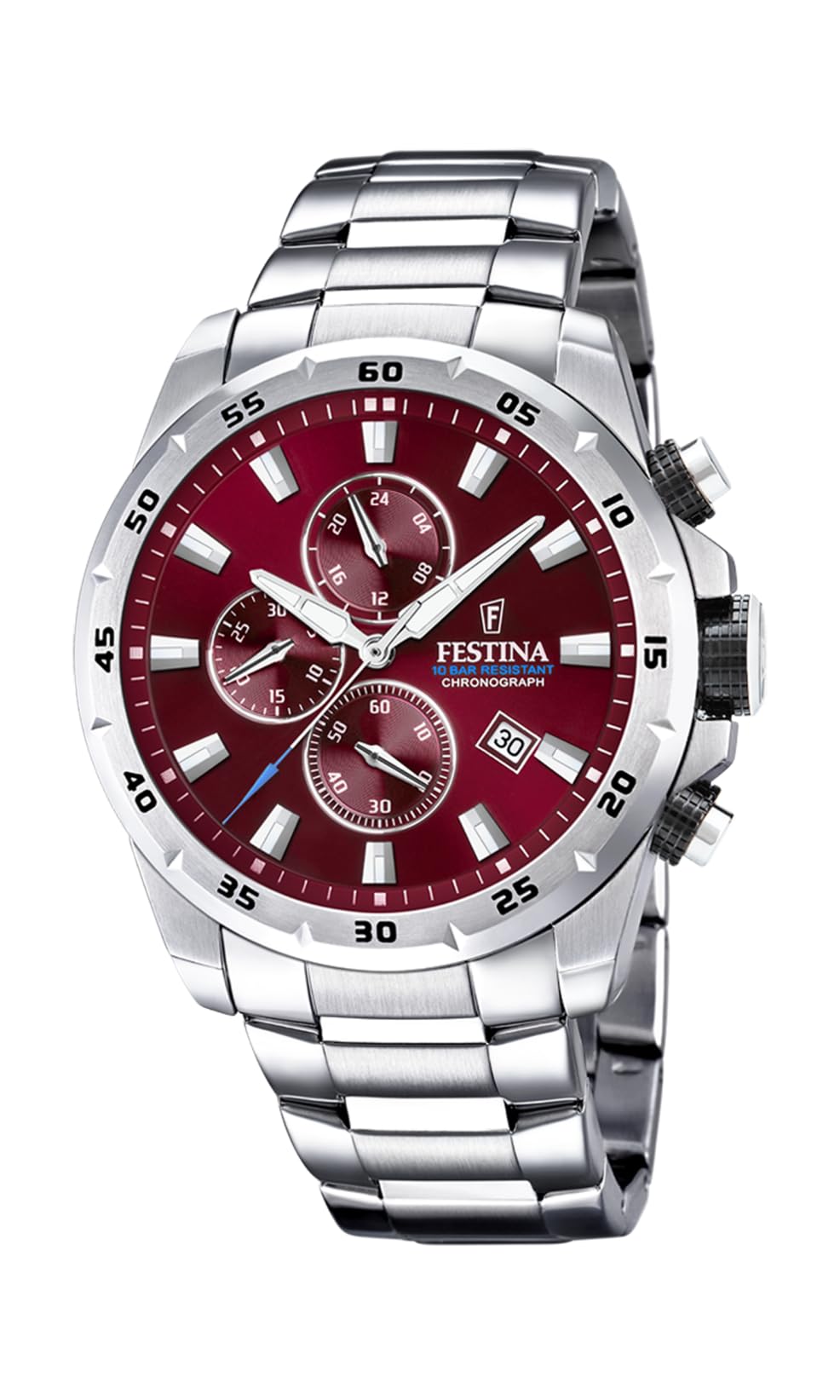 Festina Herrenuhr Chronograph aus Edelstahl 316L